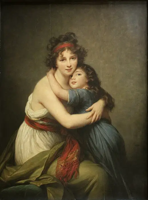 Selbstbildnis mit Tochter Jeanne Julie Louise