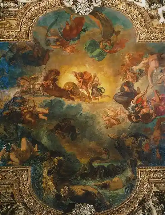 Apollo tötet die Python