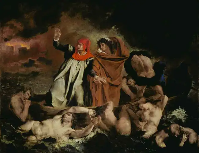 Dante und Vergil in der Hölle