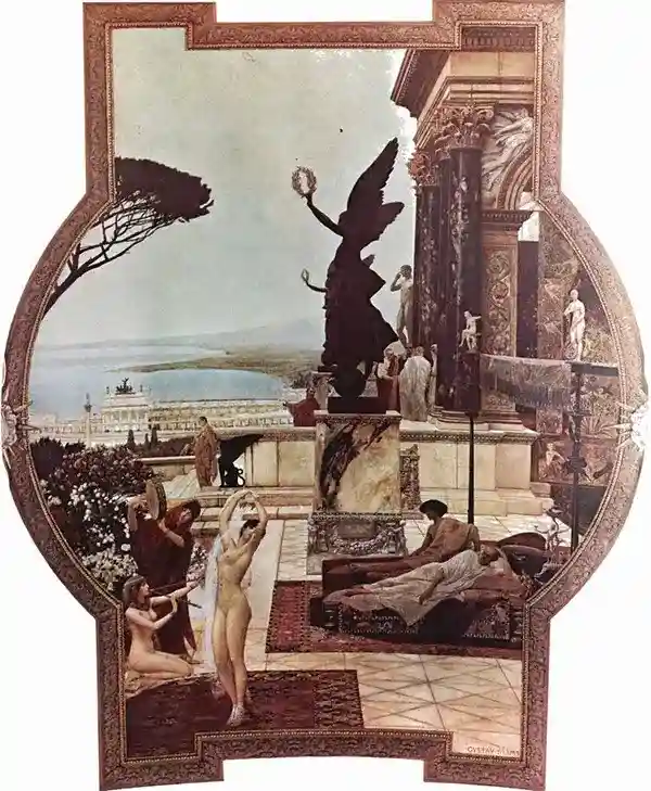 Deckenbild im Wiener Burgtheater