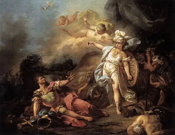 Mars im Kampf mit Minerva