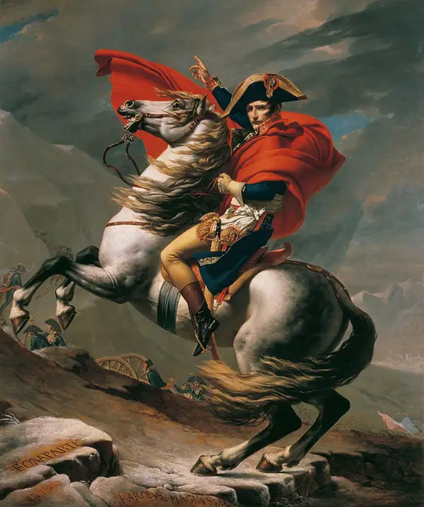 Napoleon beim Überschreiten der Alpen
