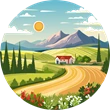 Landschaftsgemälde
