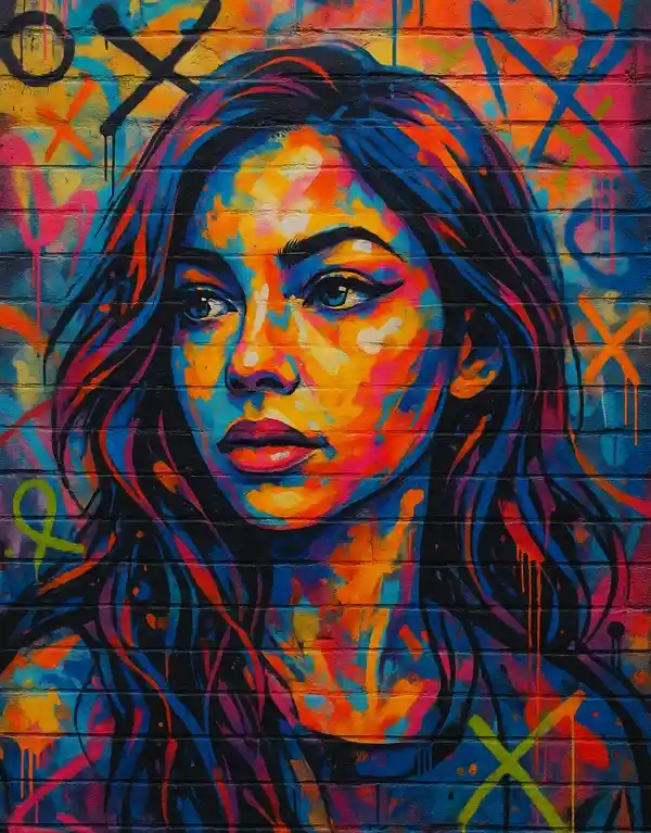 Streetart Wandbild